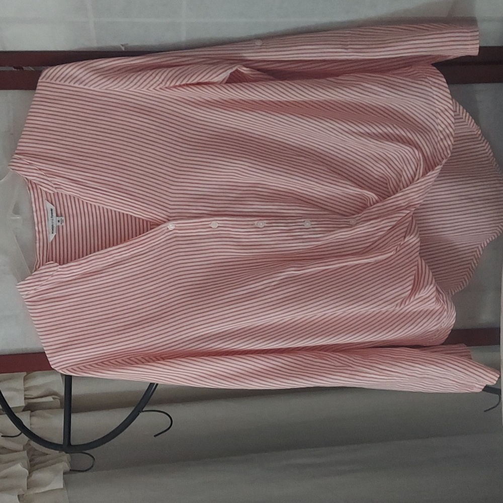 Always & Forever High Low  Leavenworth Surplus Long Sleeve Blouse Top Sz M